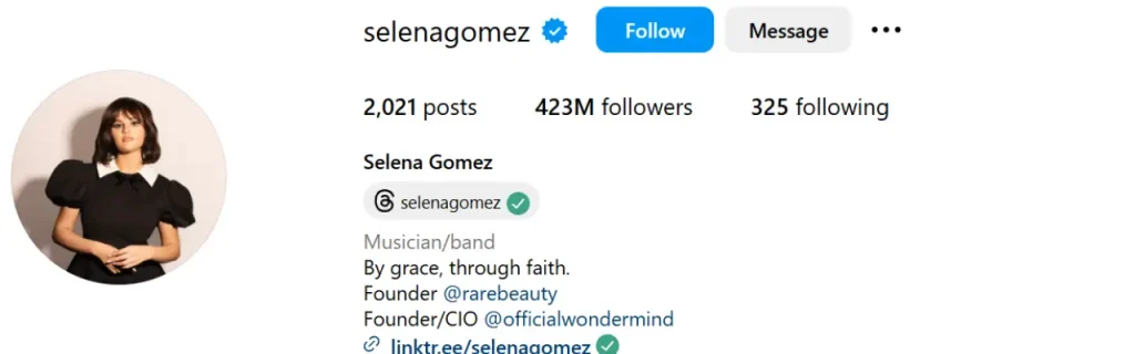  Selena Gomez Social Media Presence