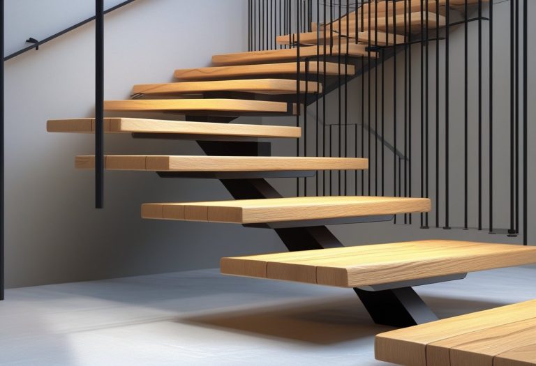 Modern Staircase Ideas with Sleek Wood and Iron Designs