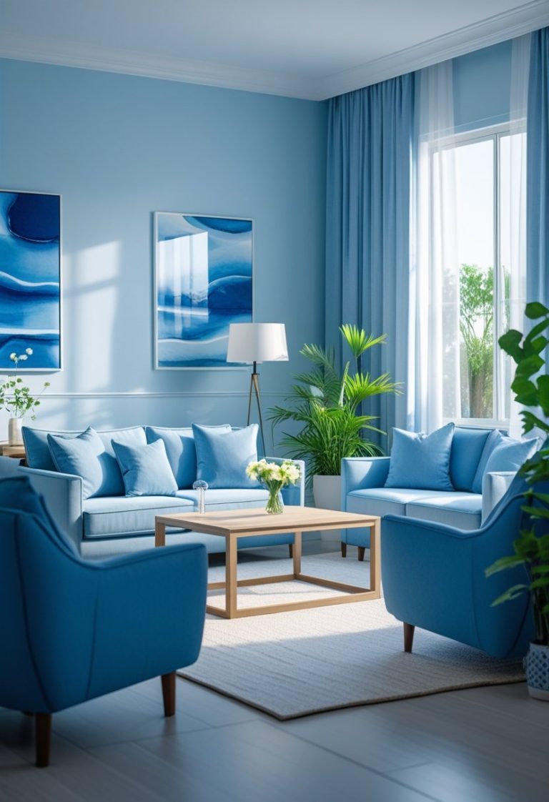 Blue Living Room