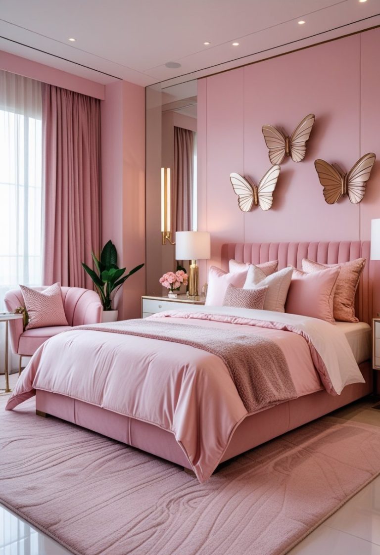 Chic Pink Bedroom