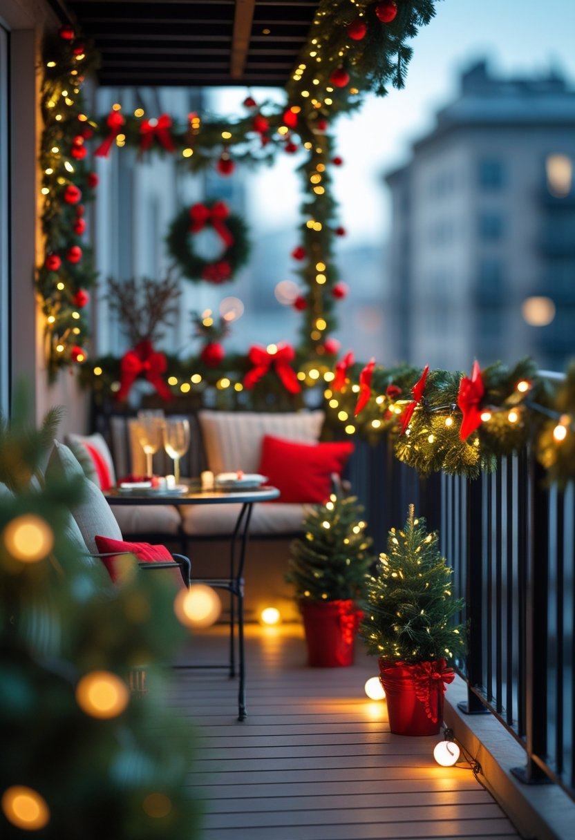 Festive Apartment Balcony