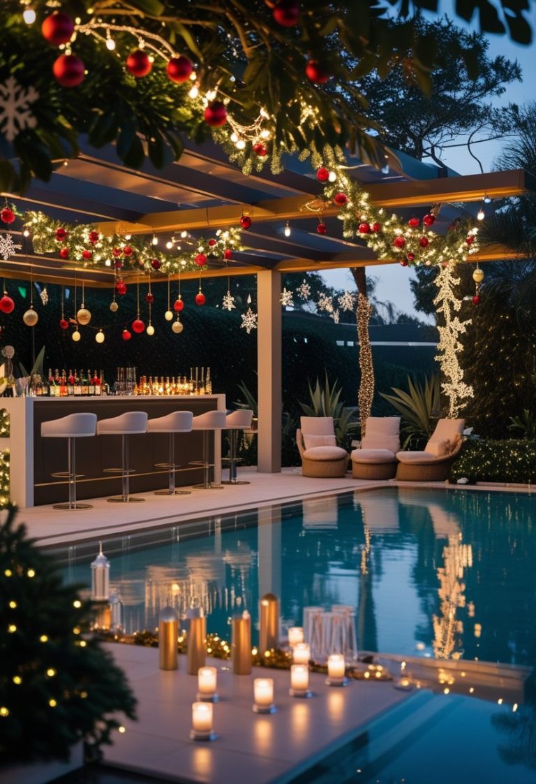 Christmas Poolside