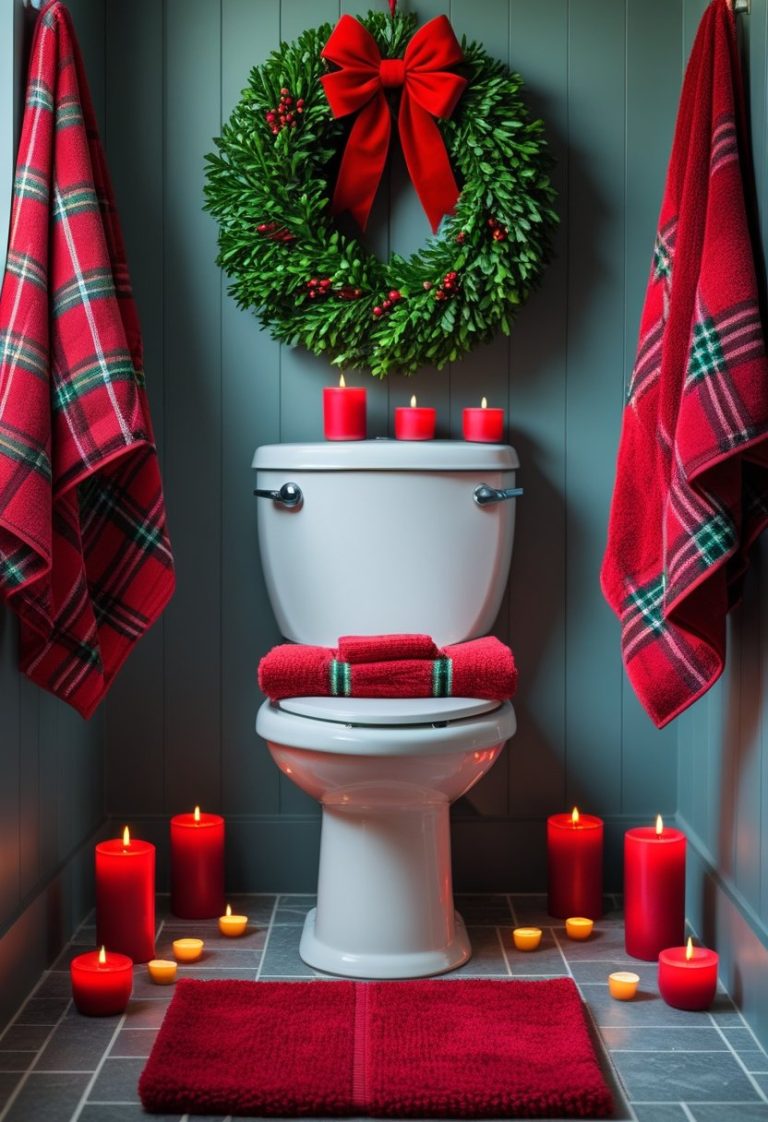 Cozy Christmas Bathroom Decor Ideas for a Festive